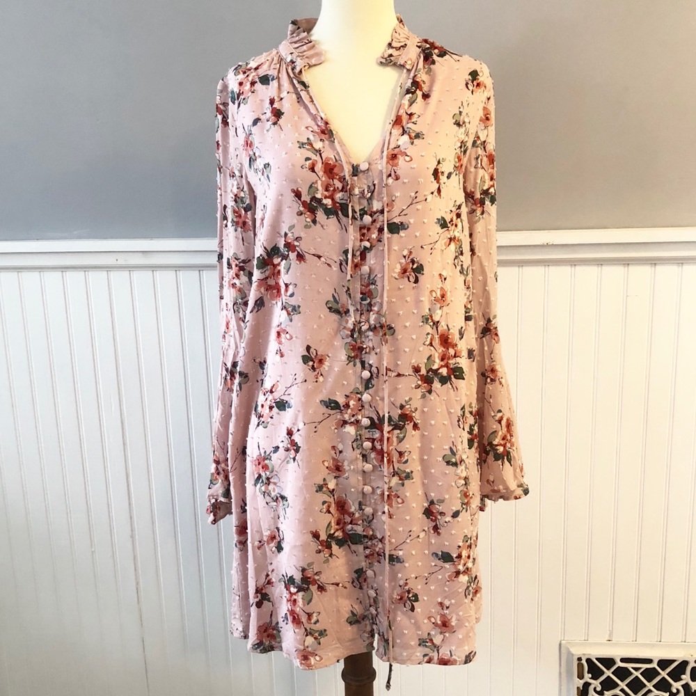 Chelsea and Violet Floral Dot Dress - XS